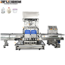 High Quality High Accuracy Automatic big volume 5 gallon bucket filling  machine oil paint weighing filling machine Manufacturer